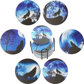 img 4 attached to 🏠 Scratch-Resistant Housewarming Design Absorbent Drink Coasters