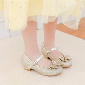 img 3 attached to Sparkle and Shine: Furdeour Wedding Princess Glitter Cosplay Girls' Flat Shoes