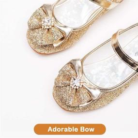 img 2 attached to Sparkle and Shine: Furdeour Wedding Princess Glitter Cosplay Girls' Flat Shoes