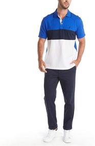 img 2 attached to Nautica Men's Short Sleeve Cotton Pique Clothing and Shirts: Classic Style and Comfort
