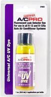 🔍 interdynamics certified ac pro car air conditioner leak detector dye: uv dye for r12, r22, and r134a refrigerant systems, 1 oz - 376cs logo