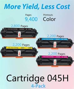 img 3 attached to MM MUCH & MORE Canon 045H 045 CRG-045H Toner Cartridge Set for MF634Cdw MF632Cdw LBP612Cdw Printers (4-Pack, Black, Cyan, Magenta, Yellow)