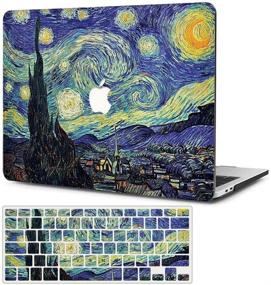 img 4 attached to CIAOYE Starry Sky Case for MacBook Air 13 inch 2020 (A2337 M1/A2179) - Protective Cover with Touch ID, Hard Plastic & Rubberized Material - Retina 2020 Release Model A2179 Compatible