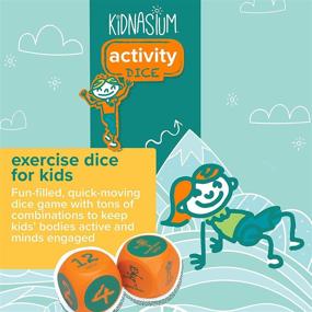 img 3 attached to 🎲 Fun and Educational Kidnasium Exercise Dice & Activity Coins: Engaging Soft Foam 6-Sided Movement Dice Game for Boys & Girls Ages 4+ in Classrooms, Gyms, and Homes