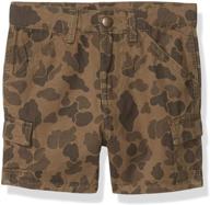 carhartt boys cargo shorts khaki logo