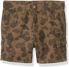 img 3 attached to Carhartt Boys Cargo Shorts Khaki