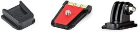 img 4 attached to 🔧 Joby Quick Release Plate (JB01554-0WW): Pack of 3K Black Compact QR Plates - Versatile and Reliable