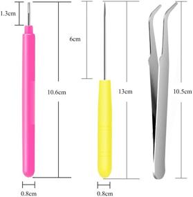 img 3 attached to 🎨 Набор для бумажного квиллинга - 11 предметов для рукоделия, оригами, скрапбукинга и изготовления открыток