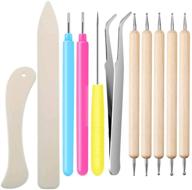 🎨 paper quilling tools set - 11 piece kit for diy crafts, origami, scrapbooking, and card making logo