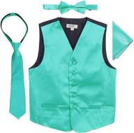👔 boys' satin formal vest by gioberti - trendy boys' clothing for special occasions logo