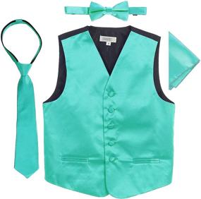 img 3 attached to 👔 Boys' Satin Formal Vest by Gioberti - Trendy Boys' Clothing for Special Occasions