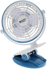 img 1 attached to 🌀 Comfort Zone CZBT4BL-EC Lightweight USB Clip-On Fan, 4-Inch Capacity, Pack of Information, Blue