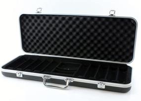 img 1 attached to Optimized for SEO: Versa Games 500 Piece Black ABS Poker Chip Case