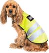 dog reflective safe yellow vest logo