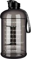 💧 2.2l leakproof bpa free water bottle with time marker - perfect for gym, outdoor activities, and more! logo