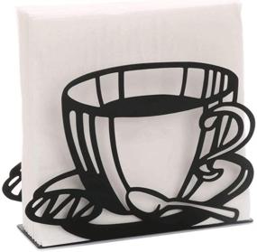 img 4 attached to 🍽️ Convenient Freestanding Galvanized Napkin Holder for Restaurants