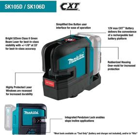 img 3 attached to Makita SK105DNAX Lithium Ion Self Leveling Cross Line: Ultimate Precision and Efficiency