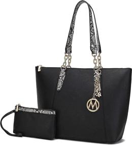 img 4 attached to 👜 Stylish MKF Shoulder Women Wristlet Pouch: A Must-Have Satchel Handbag and Wallet Combo for Women