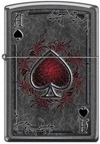 img 2 attached to 🔥 Zippo Custom Lighter Design Dark Red Ace of Spade Card - Limited Edition Windproof Collectible