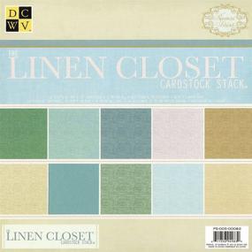 img 1 attached to 📦 DCWV Linen Solid Stack PS-005-00082 - 12x12 Inches