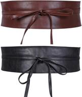 whippy women's accessories: stylish leather waistband with bowknot detail for belts logo