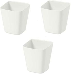 img 2 attached to 📦 Ikea SUNNERSTA Container Set of 3 - Organize in Style with Refreshing White Design