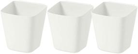 img 1 attached to 📦 Ikea SUNNERSTA Container Set of 3 - Organize in Style with Refreshing White Design