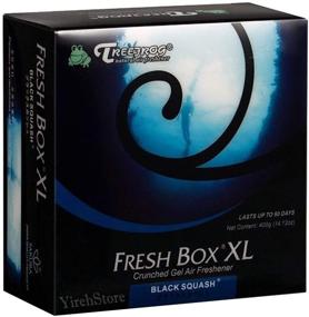 img 1 attached to 🌲 Treefrog Xtreme Fresh Box XL Air Freshener - Black Squash Scent, Extra Large 400g - Blue Squash, Green Squash, White Peach, New Car Fragrances
