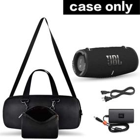 img 1 attached to 🔒 Прочный чехол для JBL Xtreme 3/ Extreme 2 Bluetooth-колонки - водонепроницаемое, портативное и удобное для путешествий хранилище с карманом на молнии для зарядного устройства и аксессуаров