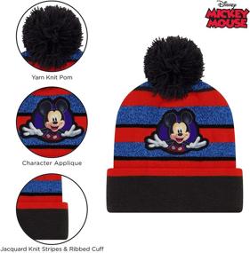 img 1 attached to Mickey Mouse Toddler Scarf Mitten Boys' Accessories