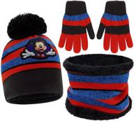 mickey mouse toddler scarf mitten boys' accessories logo