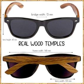 img 3 attached to 🕶️ Premium Polarized Walnut Sunglasses Packaging by WOODIES