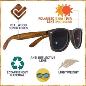 img 1 attached to 🕶️ Premium Polarized Walnut Sunglasses Packaging by WOODIES