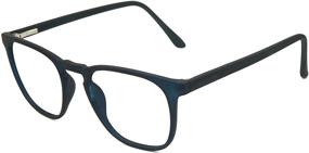 img 3 attached to 👓 Stylish Thin Square Classic Vintage Reading Glasses for Men Women, Blue Light Blocking Whisky Glasses