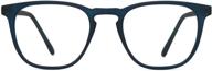 👓 stylish thin square classic vintage reading glasses for men women, blue light blocking whisky glasses logo