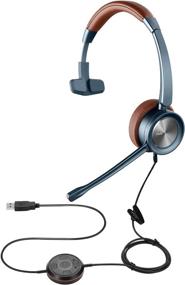 img 4 attached to 🎧 Enhanced Jiade USB Headset with Microphone: Noise Cancelling, Volume Controls & Mute for PC, Laptop - Ideal for Skype, Webinars, Home Office & Call Center