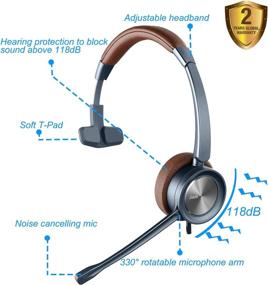 img 3 attached to 🎧 Enhanced Jiade USB Headset with Microphone: Noise Cancelling, Volume Controls & Mute for PC, Laptop - Ideal for Skype, Webinars, Home Office & Call Center