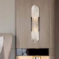 🔆 contemporary marble frosted glass wall mount lighting: niuyao wall light sconce lamp - black border for indoor decoration логотип