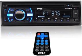 img 3 attached to Pyle PLCD43BTM Boat Bluetooth Marine Stereo Receiver - Ultimate Wireless Music Streaming, Hands-Free Calling 🚤 & More - High Quality Marine Head Unit with CD Player/MP3/USB/AUX/AM FM Radio - In Stylish Black