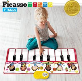 img 1 attached to Portable Keyboard Educational Instruments by PicassoTiles: Enhancing Learning, Fun, and Portability!