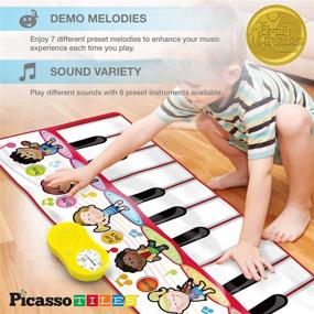 img 3 attached to Portable Keyboard Educational Instruments by PicassoTiles: Enhancing Learning, Fun, and Portability!