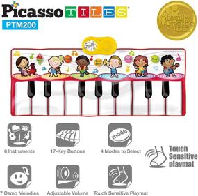 img 4 attached to Portable Keyboard Educational Instruments by PicassoTiles: Enhancing Learning, Fun, and Portability!