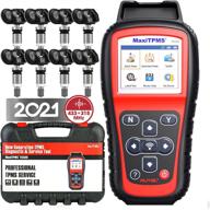 🔧 autel maxitpms ts508k tpms инструмент, последняя версия relearn tool 2021 с 8 штук 315мгц + 433мгц датчиками, улучшенная версия autel ts408/501, премиум tpms сканер для сброса/активации/программирования с пожизненными обновлениями. логотип