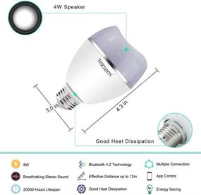 img 1 attached to 🔊 Texsens Multi-Connected Bluetooth Speaker with Color-Changing Functionality