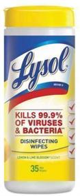 img 4 attached to 🍊 LYSOL Brand Citrus Scented Disinfecting Wipes with Micro-Lock Fibers - Effective Vinyl-Safe Solution for Highly Sensitive Workspaces - Kills 99.9% of Germs