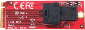 img 2 attached to 🔌 Ableconn M2-U2-131 Модуль M.2 с разъемом SFF-8643 Mini-SAS HD 36Pin для U.2 (SFF-8639) PCIe-NVMe SSD - совместимый с Intel 750 2.5-дюймовым U.2 SFF SSD