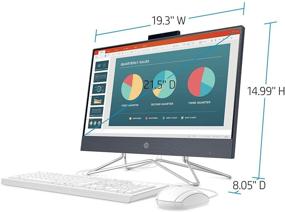 img 1 attached to 🖥️ Renewed HP 22-DF All-in-One PC: Intel Celeron G5900T, 4GB RAM, 256GB SSD, Win 10 - Full HD 21.5-Inch WLED Display