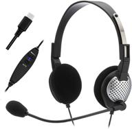 andrea electronics c1-1022600-1 nc-185 vm usb high fidelity stereo computer headset: noise canceling microphone, volume/mute controls logo