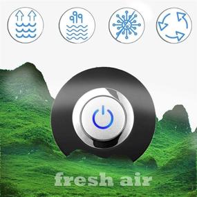 img 3 attached to 🌬️ Fwode Portable Mini Air Purifier Necklace - Wearable Negative Ion Generator USB Personal Air Freshener for Adults/Kids (Black)