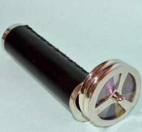 img 4 attached to 🔍✨ Exquisite Antique Brass Double Kaleidoscope - Vintage Collectible